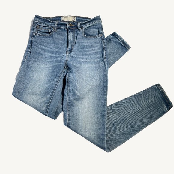 Garage Medium Wash High Waisted Skinny Jeans Size 3 - Picture 1 of 8